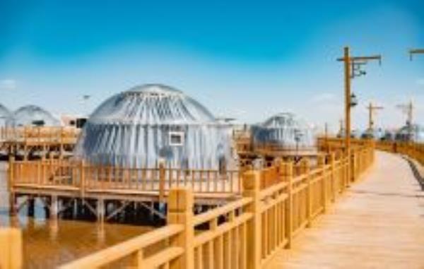 茶卡盐湖星空泡泡屋青海景点